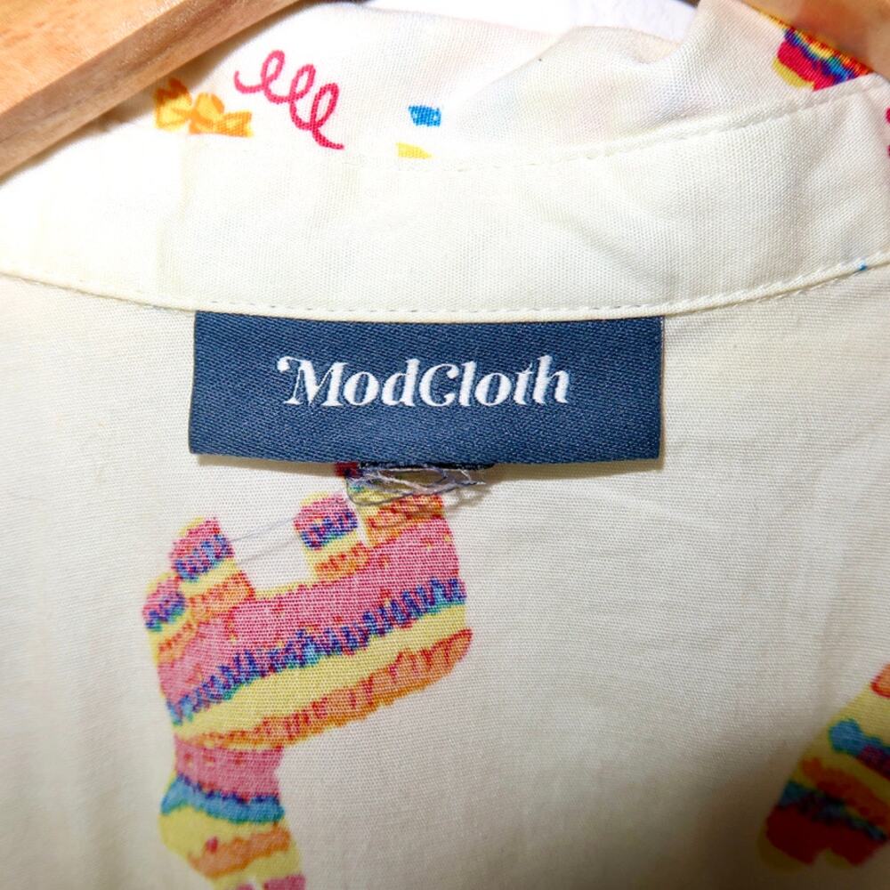 Anthropology Modcloth Piñata Button Front Top Small - Picture 3 of 6